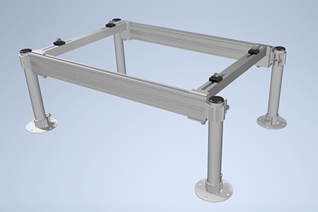 Aluminum XL Mini Split Stand - 12 inch Tall Powder Coated