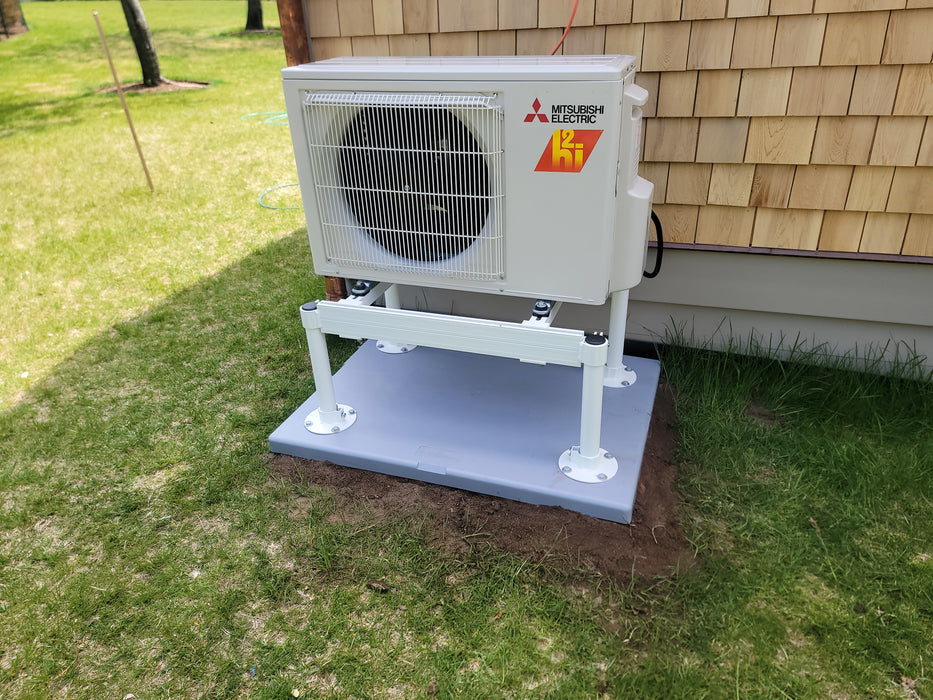 Aluminum Mini Split Stand - 18 Inch Tall Powder Coated