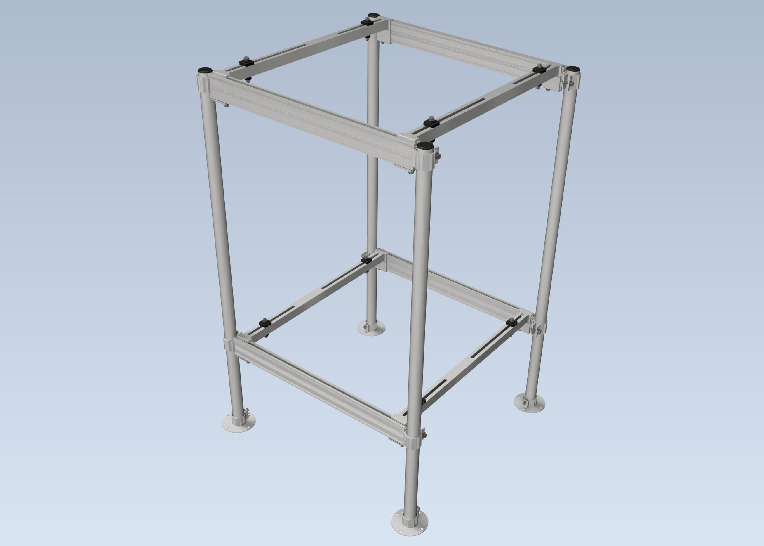 Aluminum Double Stack Offset Mini Split Stand - 60