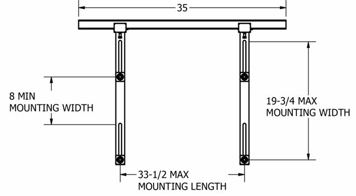 Aluminum Mini Split Wall Bracket