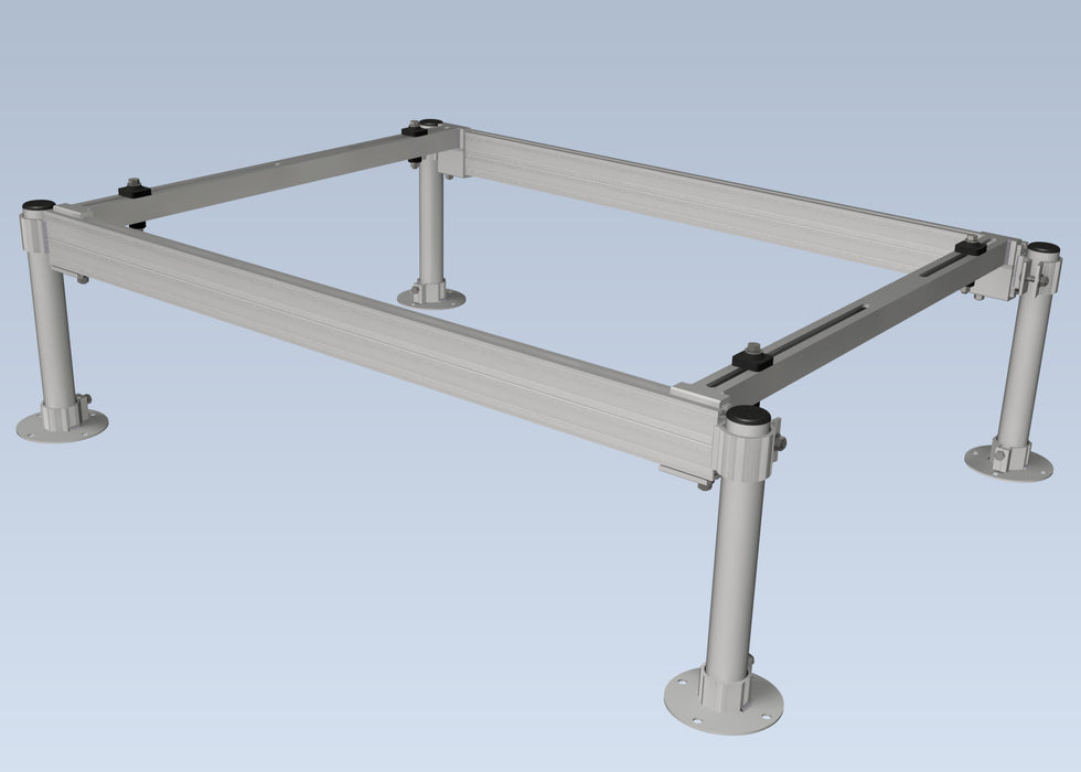 Aluminum 4ft VRF/VRV Stand - 12" Tall