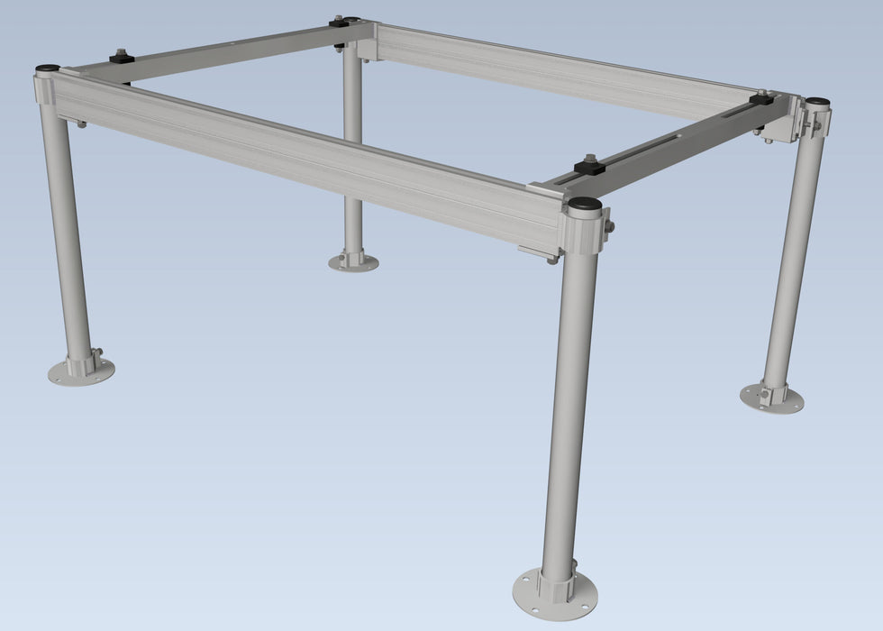 Aluminum 4ft VRF/VRV Stand - 24" Tall